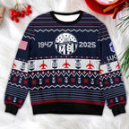 U.S. Air Force Ugly Christmas Sweater – Fly Fight Win Veteran Gift