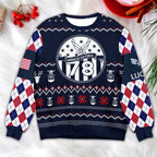 Custom USAF Ugly Christmas Sweater – Fly Fight Win Military Sweater for Air Force Veterans