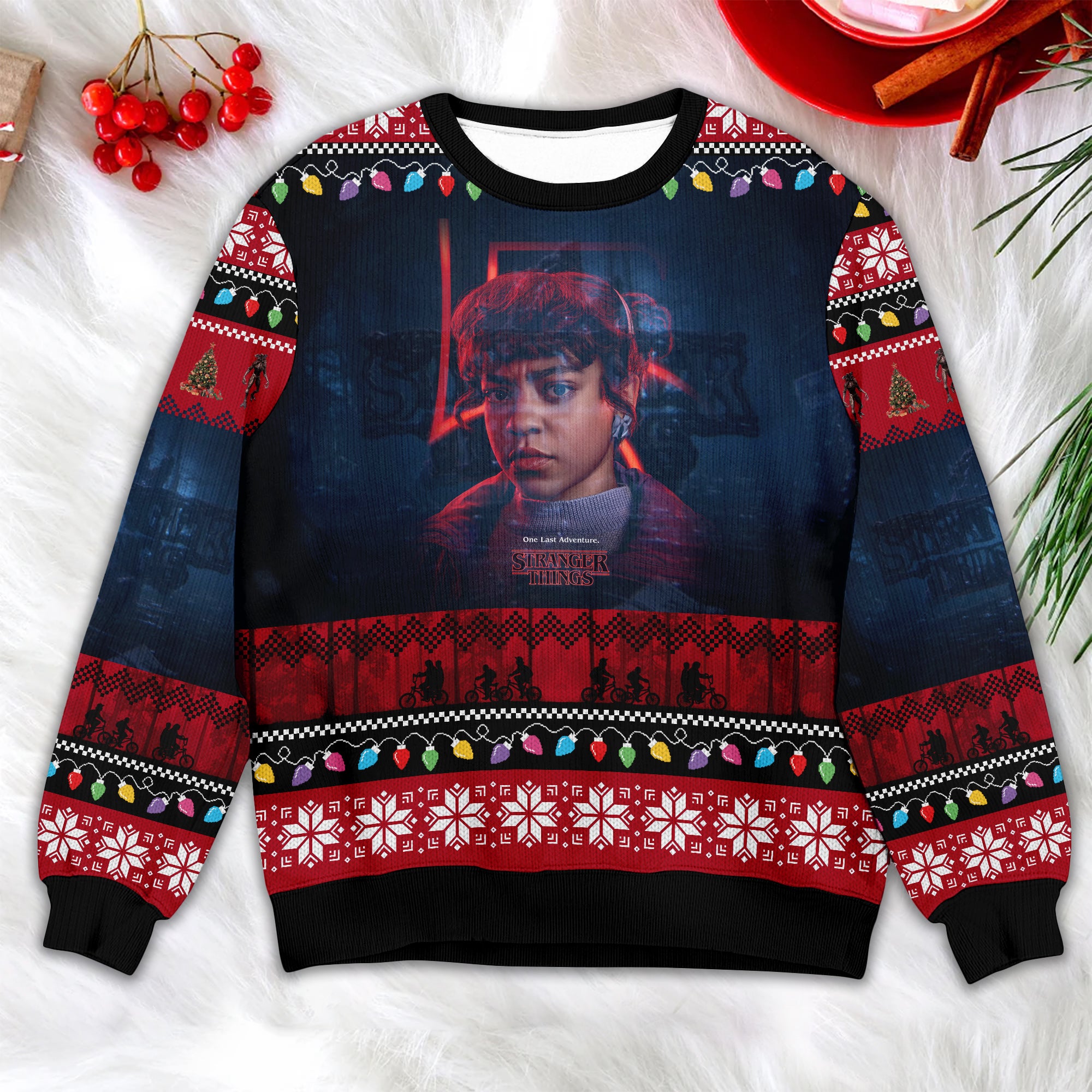 Stranger Things Themed Christmas Sweater – Cool Winter Apparel for Fans