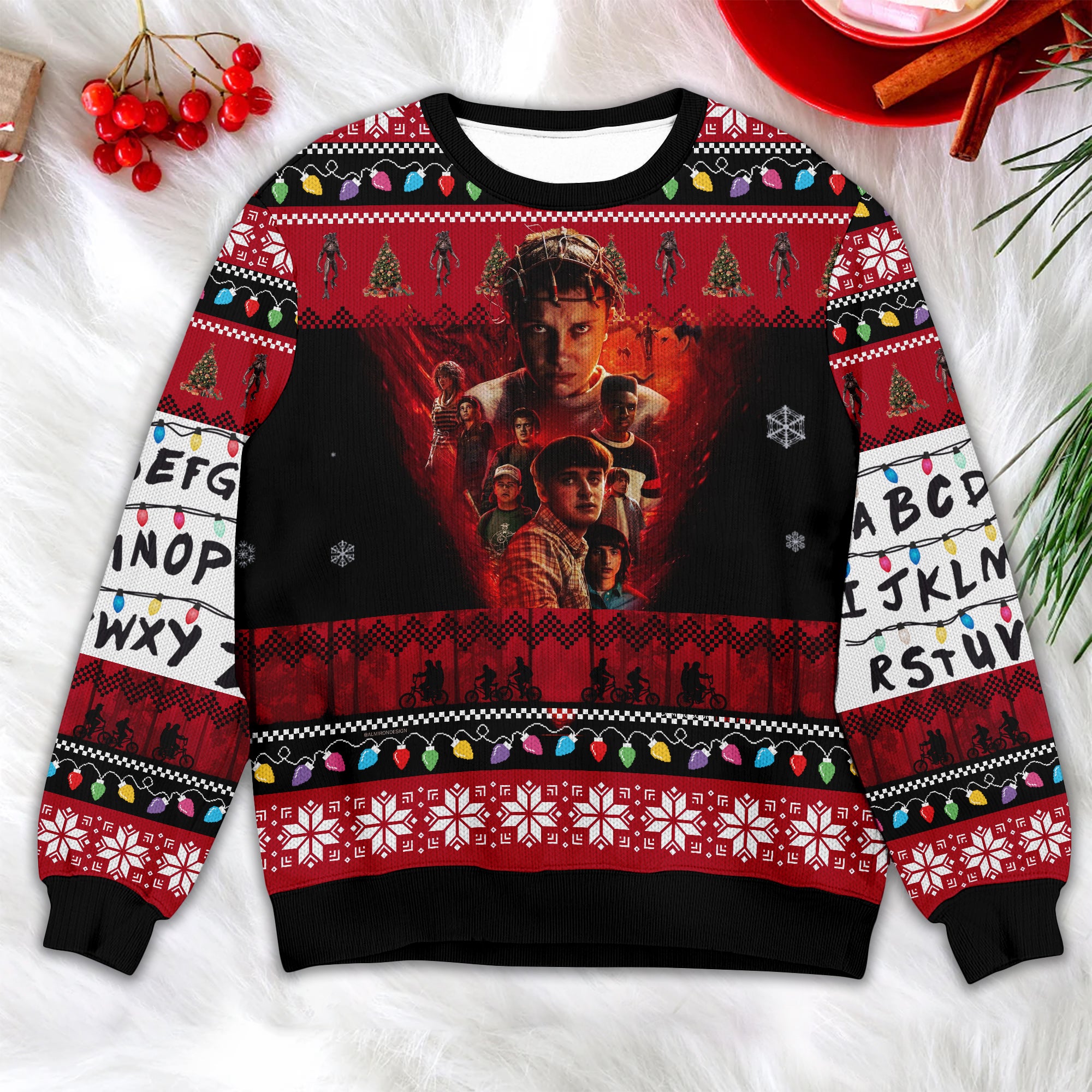 Stranger Things Themed Xmas Sweater – Cozy Winter Fashion
