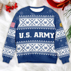 U.S. Army Ugly Christmas Sweater – Proud Veteran Holiday Gift
