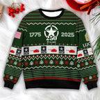 This We'll Defend U.S. Army Ugly Sweater - Patriotic Soldier Christmas Gift
