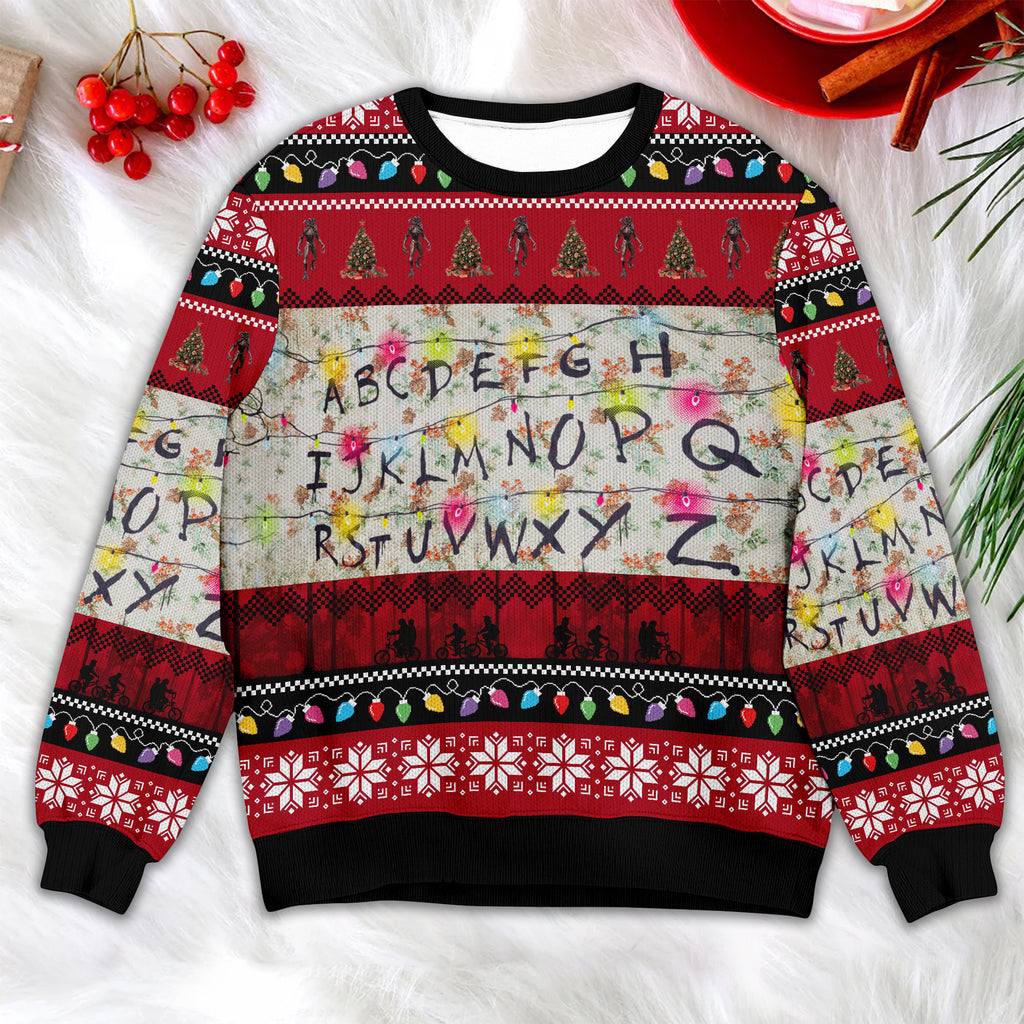 Stranger Things Holiday Sweater – Christmas Gift for Movie Lovers