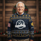 US Marine Corps Christmas Ugly Sweater - Proud Marine Veteran Holiday Pullover Gift