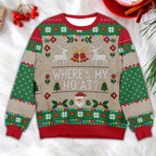 Where's my HO at? - Festive Reindeer Pattern Christmas Ugly Sweater