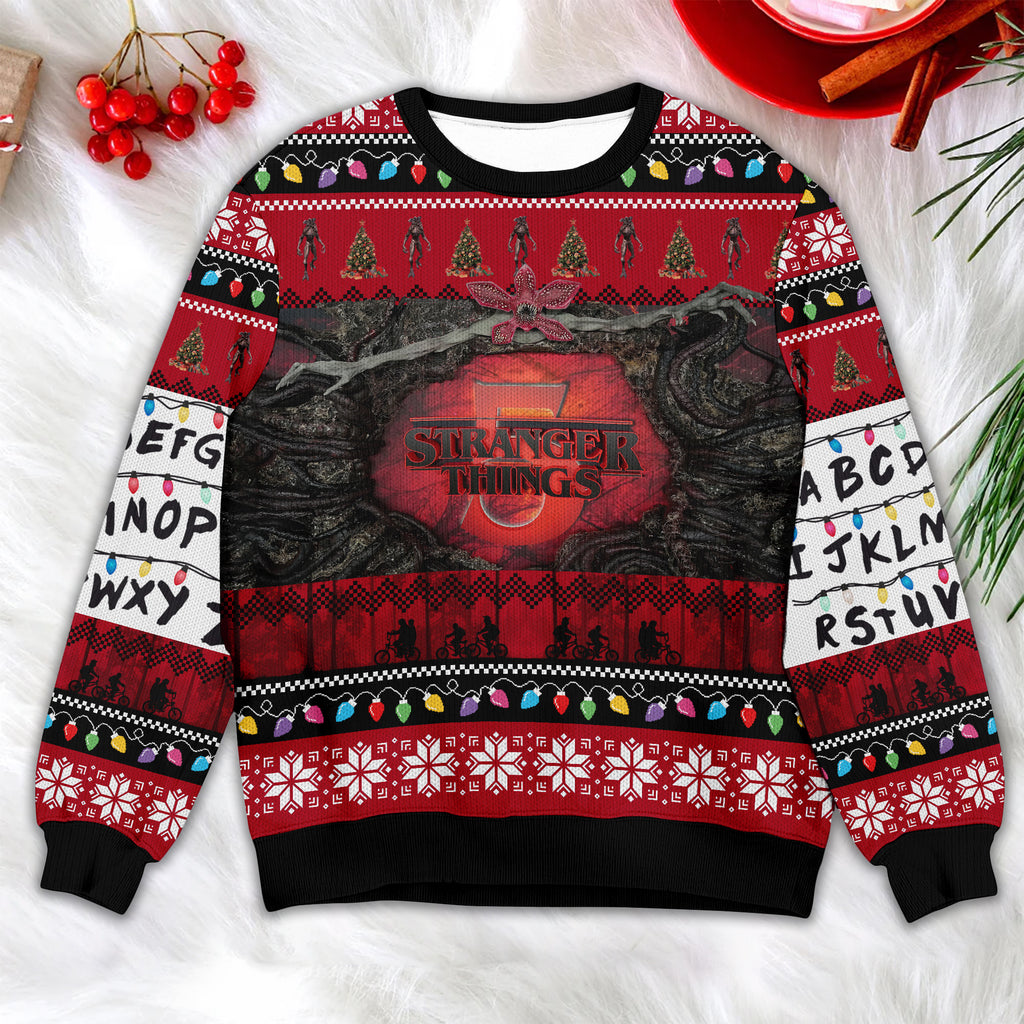 Stranger Things 5 Festive Sweater – Christmas Party Outfit
