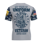 Custom U.S. Air Force Veteran Shirt, Personalized Name & Rank Military Tee, American Flag Camo Soldier Shirt, Veteran Gift for Him