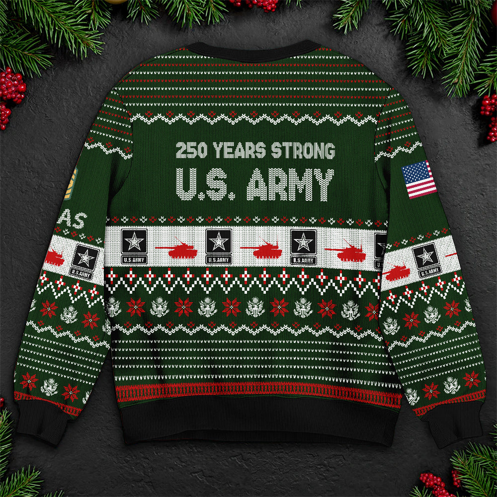This We'll Defend U.S. Army Ugly Sweater - Patriotic Soldier Christmas Gift