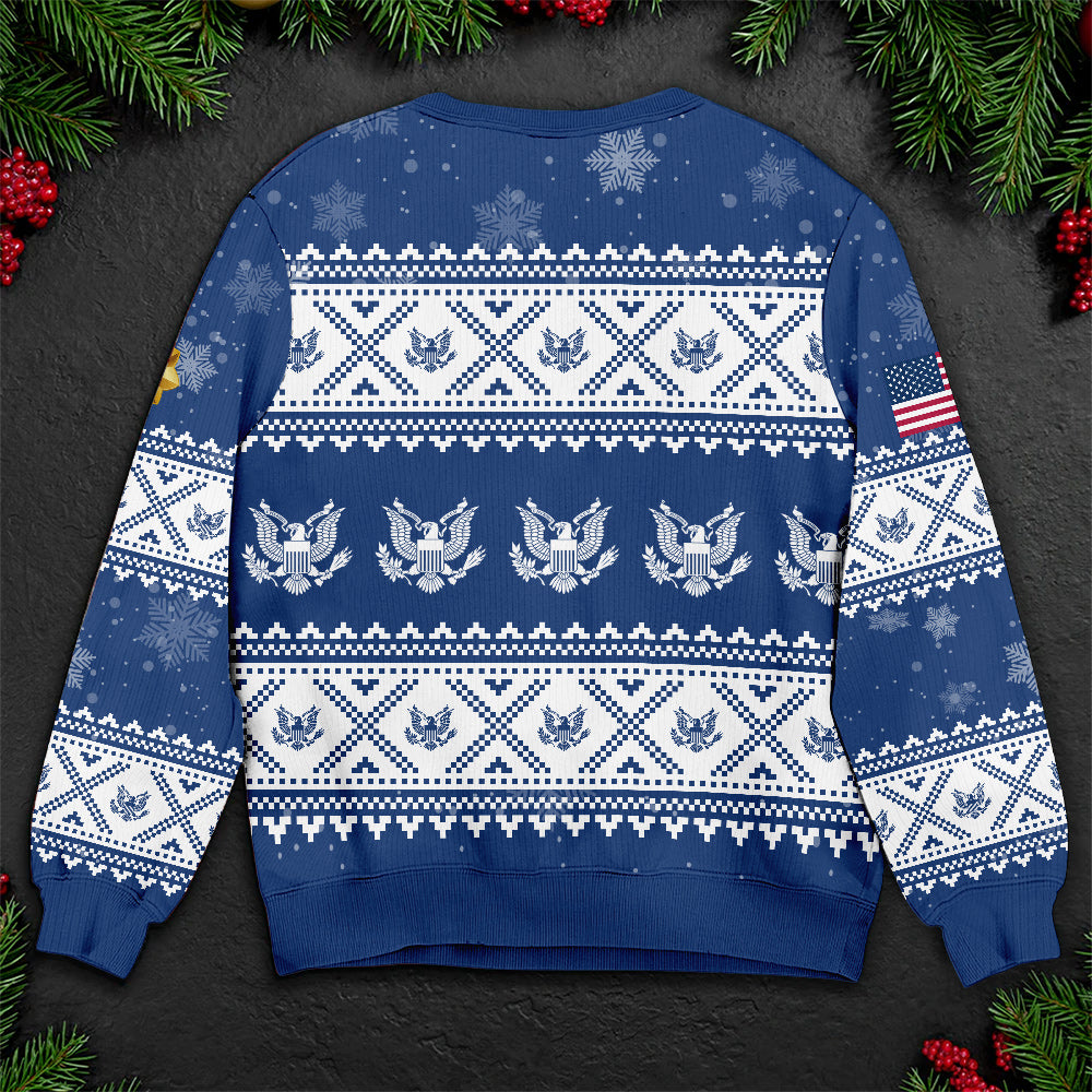 U.S. Army Ugly Christmas Sweater – Proud Veteran Holiday Gift