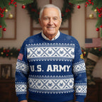 U.S. Army Ugly Christmas Sweater – Proud Veteran Holiday Gift