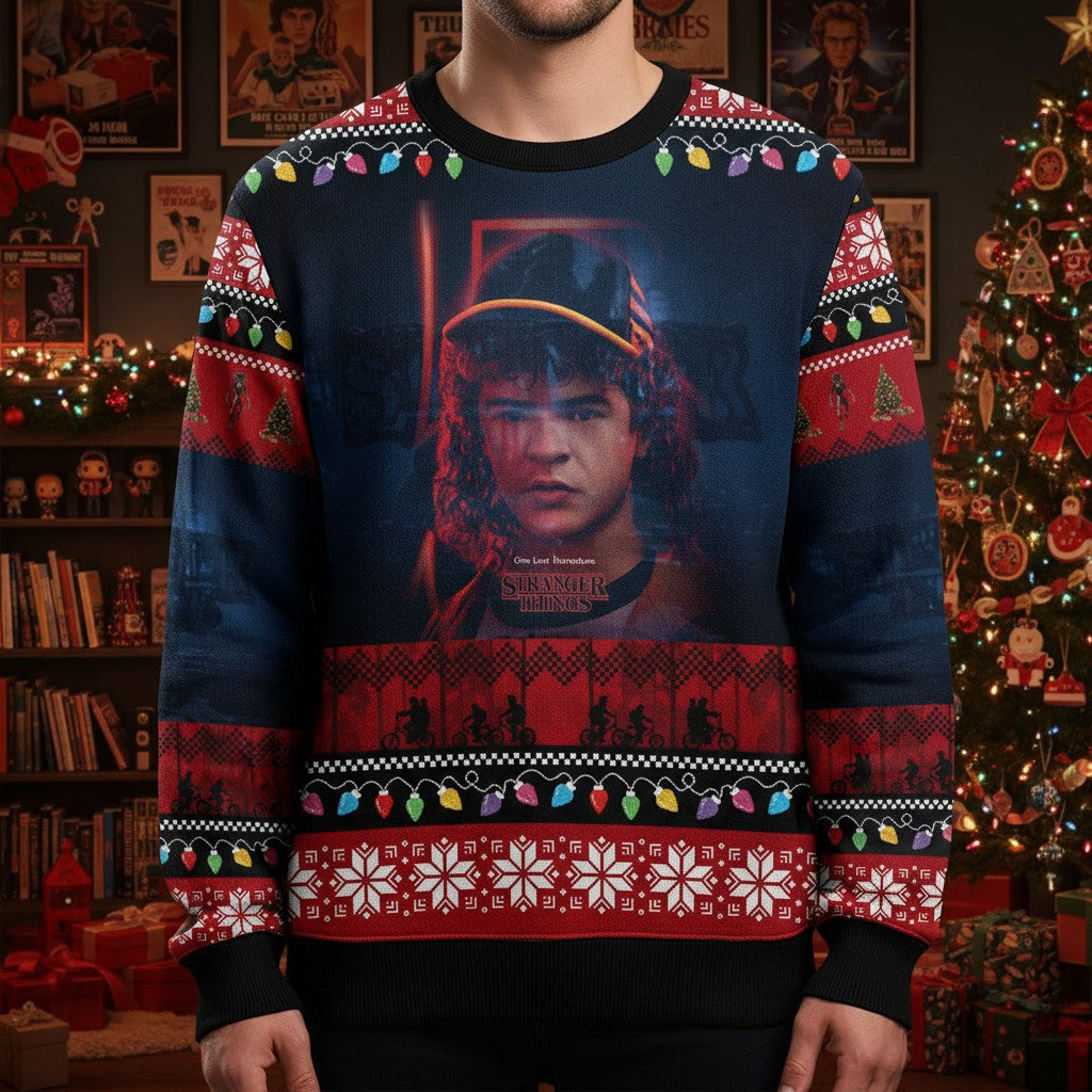 Stranger Things Christmas Sweater – Holiday Ugly Sweater for Fans