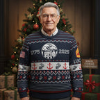 USMC 250th Anniversary Ugly Christmas Sweater – Marine Veteran Gift