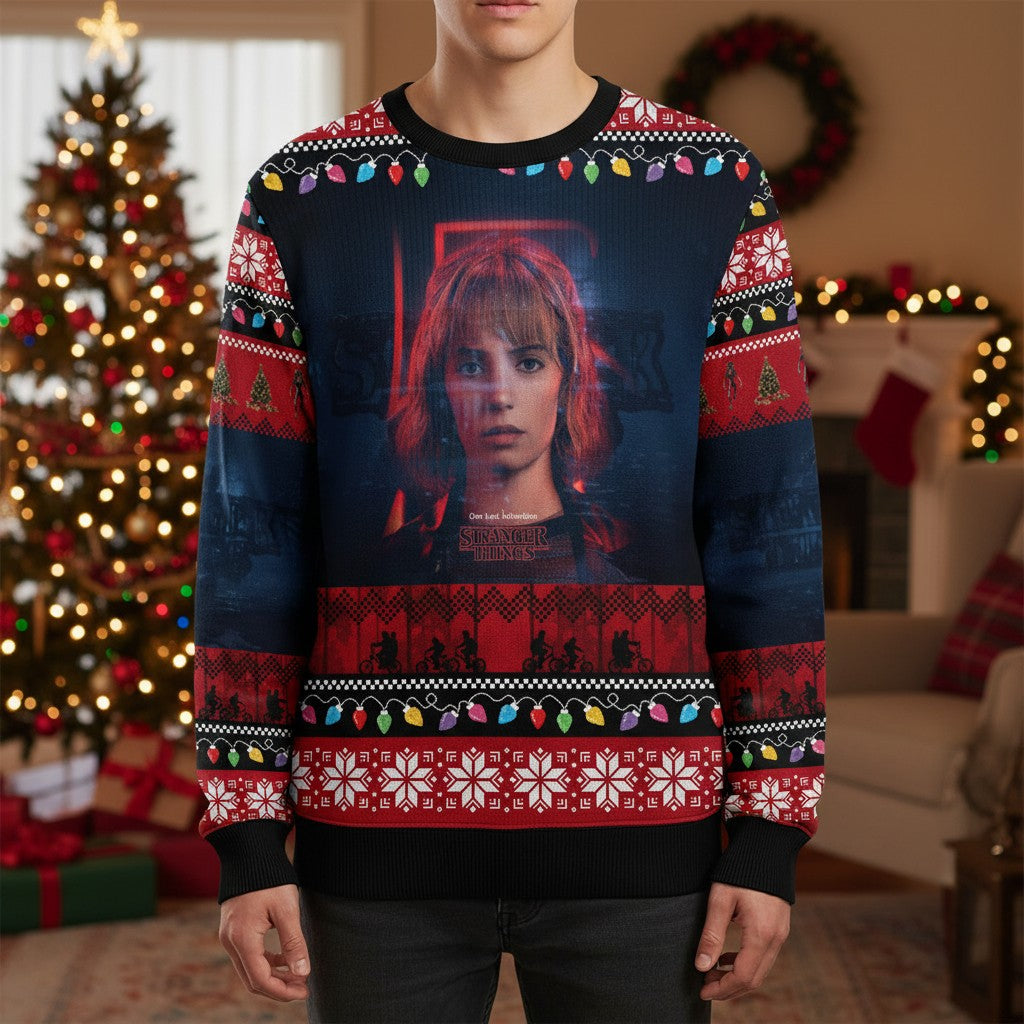 Stranger Things Festive Sweatshirt – Holiday Season Gift