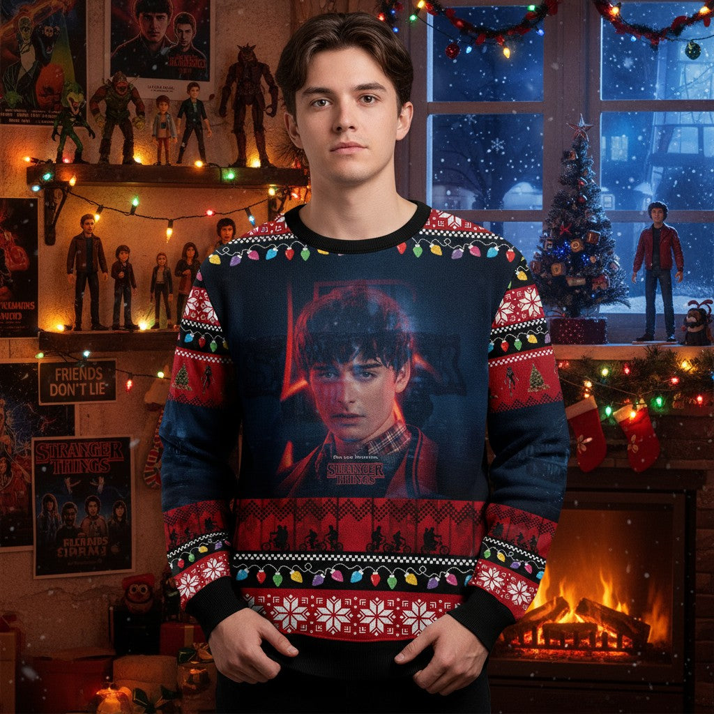 Stranger Things Ugly Christmas Sweater – Cozy Winter Party Outfit