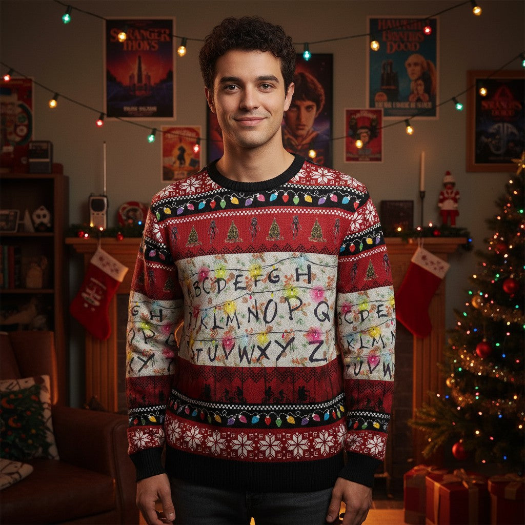 Stranger Things Holiday Sweater – Christmas Gift for Movie Lovers