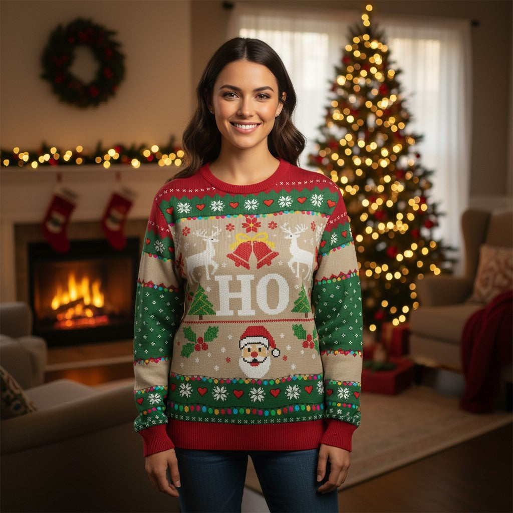 HO Christmas Ugly Sweater – Reindeer & Lights