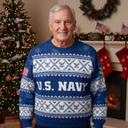 Custom Navy Corpsman Christmas Sweater – Veteran Holiday Apparel
