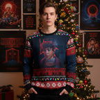 Stranger Things Themed Christmas Sweater – Cool Winter Apparel for Fans