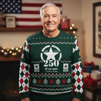 Patriotic U.S. Army Christmas Ugly Sweater - Veteran Appreciation Holiday Outfit