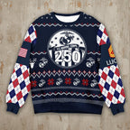 Proud Marine Family Ugly Christmas Sweater - USMC Holiday Sweater for Veterans and Supporters