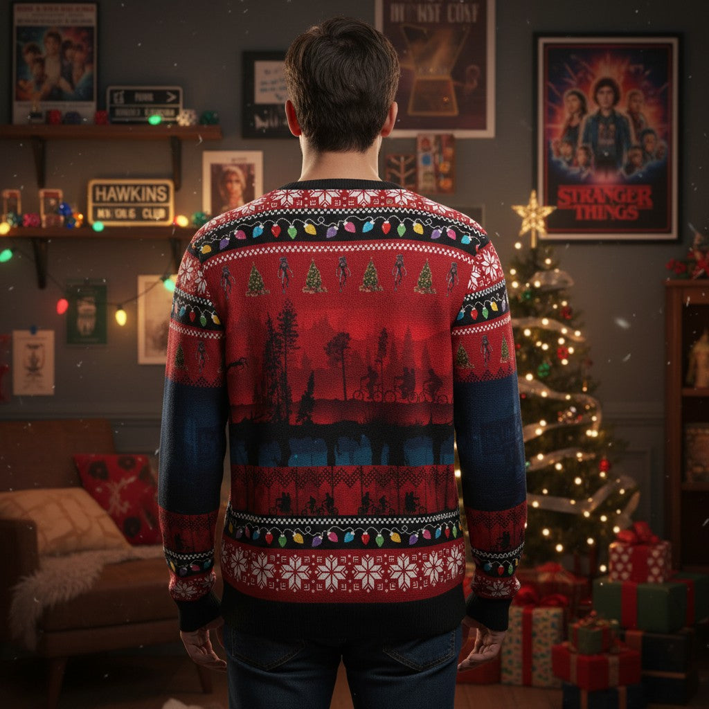 Stranger Things Ugly Christmas Sweater – Cozy Winter Party Outfit