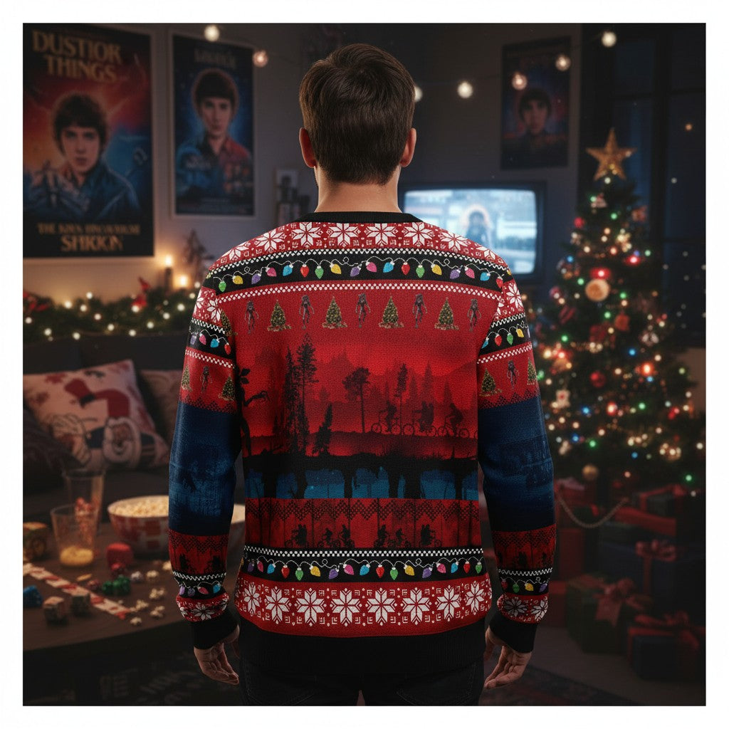 Stranger Things Christmas Sweater – Holiday Ugly Sweater for Fans