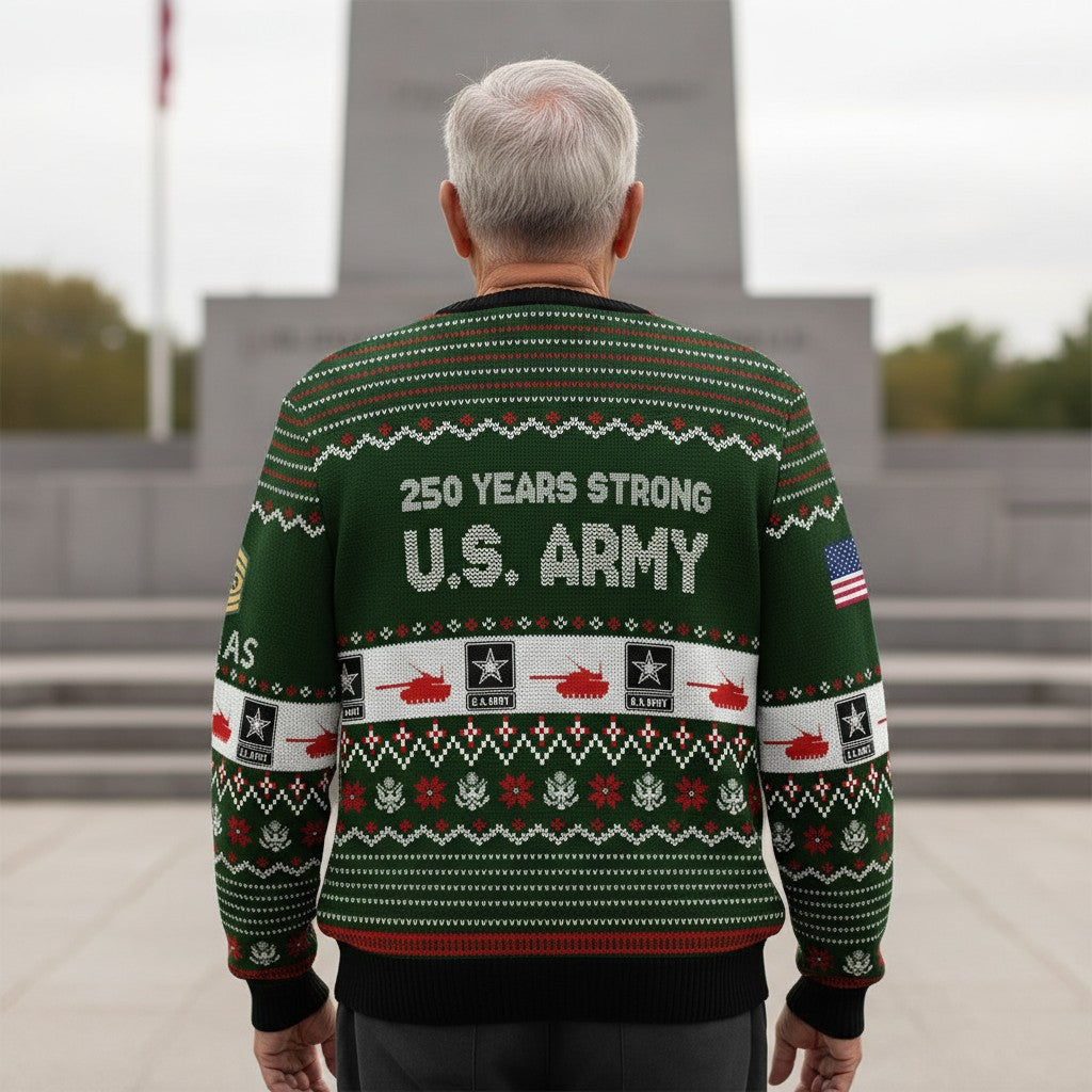 This We'll Defend U.S. Army Ugly Sweater - Patriotic Soldier Christmas Gift