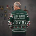 Patriotic U.S. Army Christmas Ugly Sweater - Veteran Appreciation Holiday Outfit
