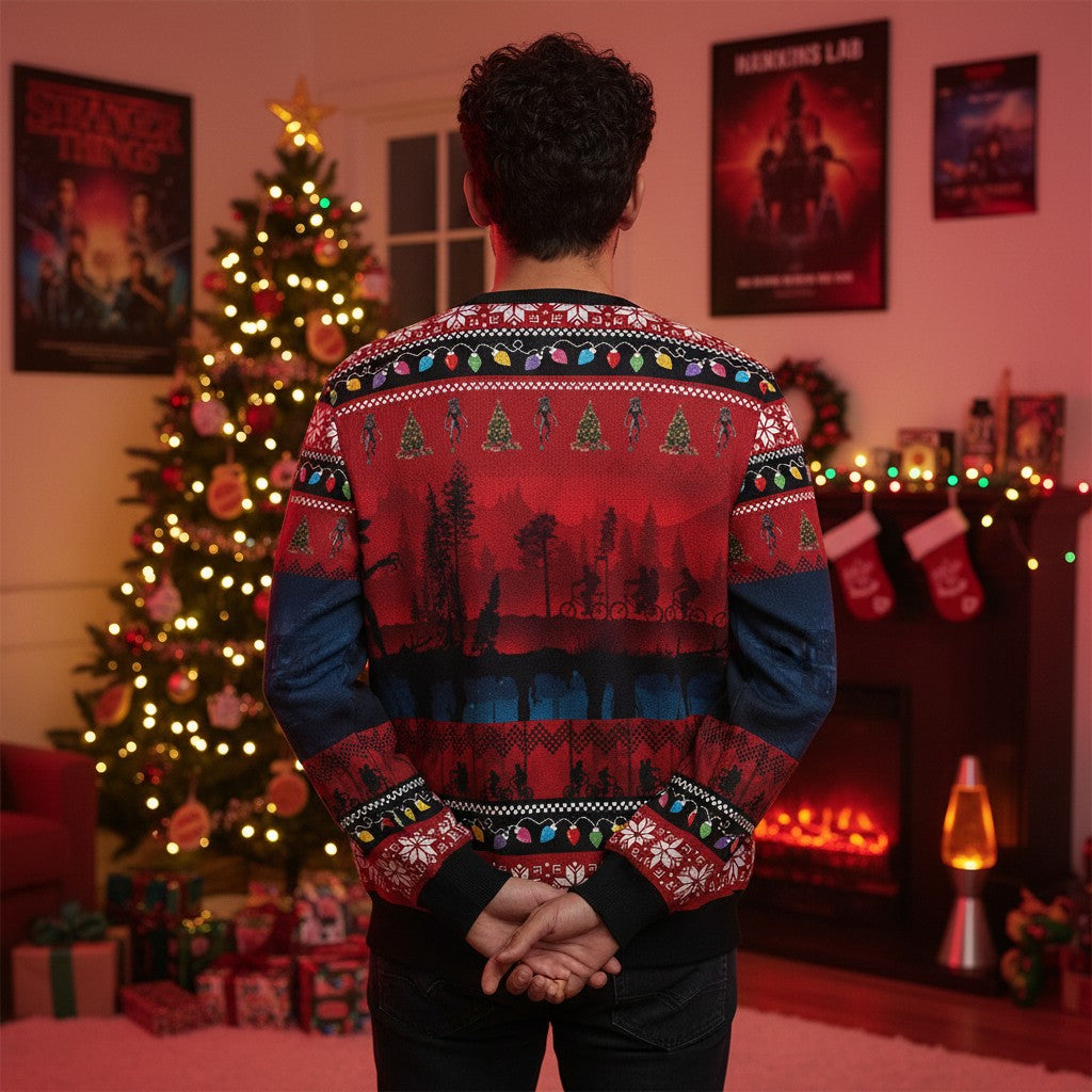 Stranger Things Holiday Sweater – Festive Christmas Gift for Fans