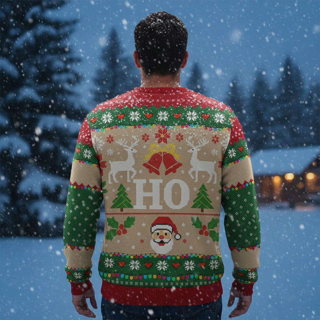 HO Christmas Ugly Sweater – Reindeer & Lights
