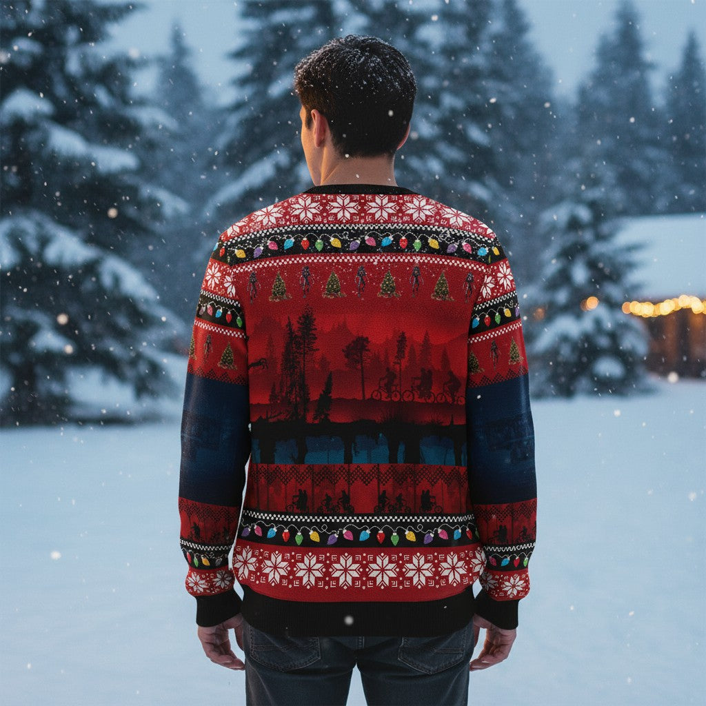 Stranger Things Festive Sweatshirt – Holiday Season Gift