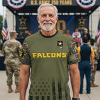 U.S. Army’s 250th Birthday Celebration Falcons Shirt - Military Appreciation T-Shirt