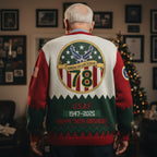 USAF Fly Fight Win Ugly Christmas Sweater – Personalized Air Force Veteran Federal Service Gift