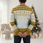 Personalized Christmas Sweatshirt with Name and Initial for Family