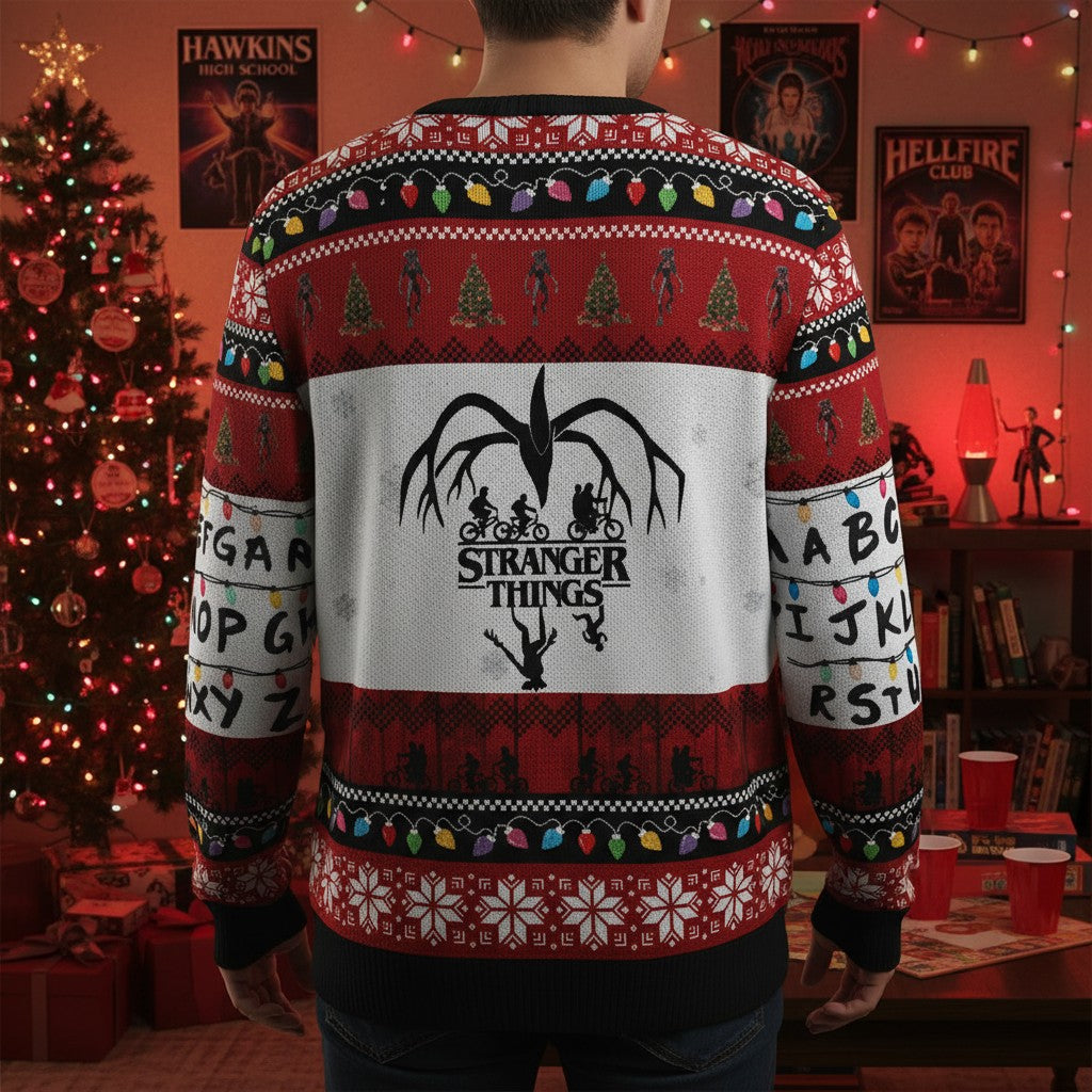 Stranger Things Ugly Christmas Sweater – Perfect Holiday Party Outfit