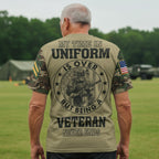 Custom U.S. Army T-Shirt with Name and Rank – Military Tactical Design, American Flag & Soldier Graphic