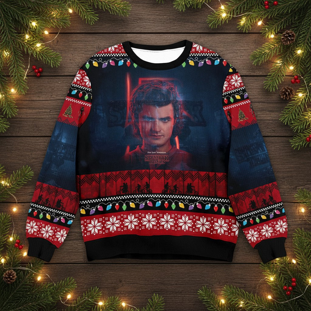 Stranger Things Xmas Sweatshirt – Holiday Gift Idea