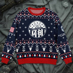 Personalized Air Force Christmas Sweater – USAF Fly Fight Win Ugly Sweater Gift for Veterans