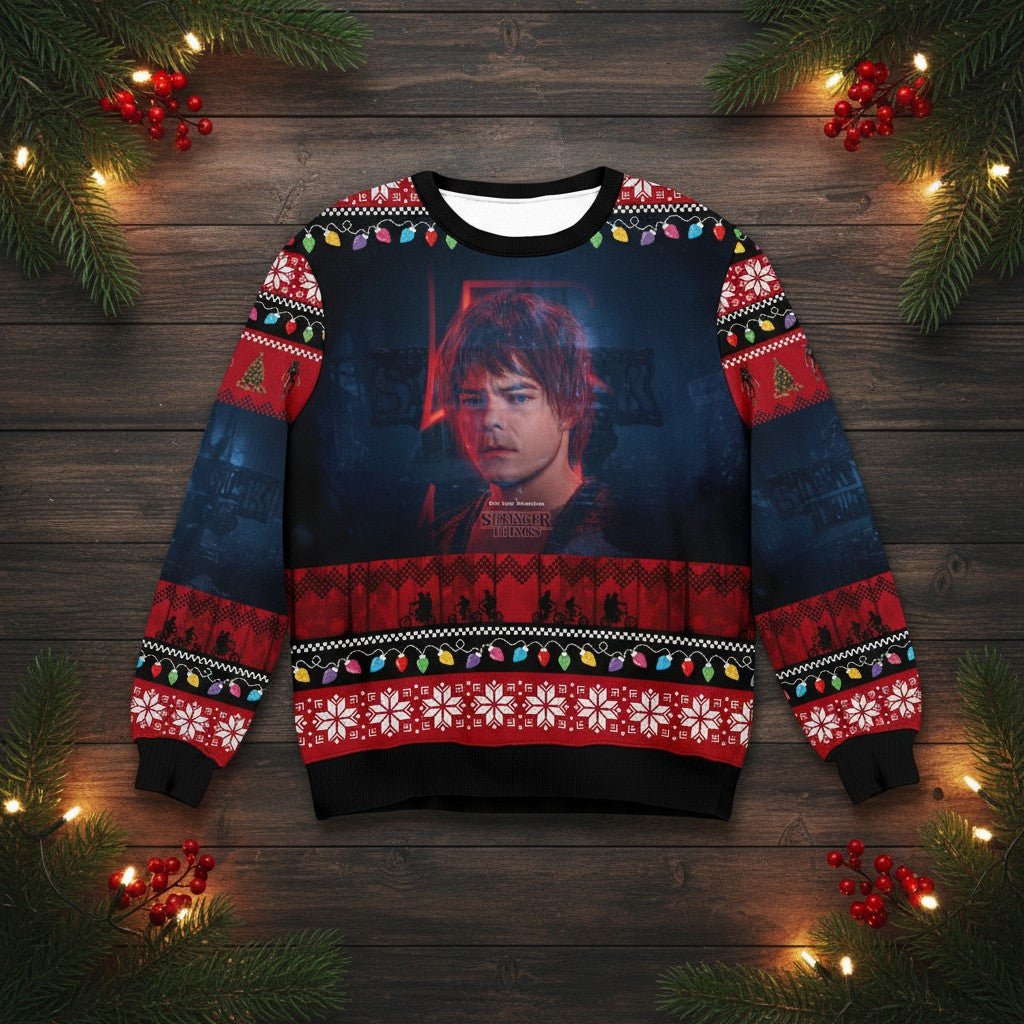 Stranger Things Themed Christmas Sweater – Cool Winter Apparel for Fans
