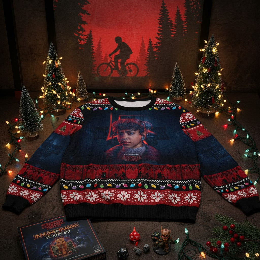Stranger Things Themed Christmas Sweater – Cool Winter Apparel for Fans