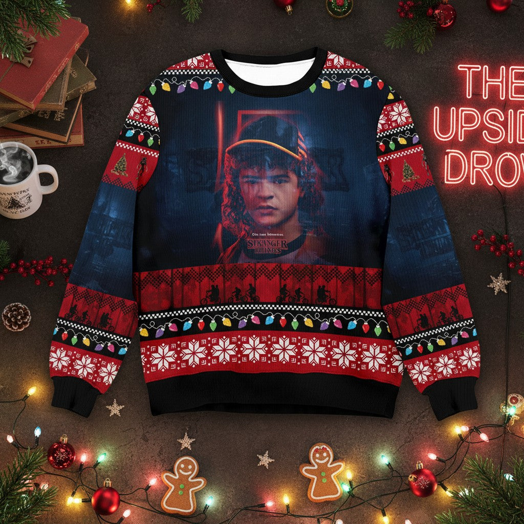 Stranger Things Christmas Sweater – Holiday Ugly Sweater for Fans