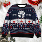 U.S. Air Force Ugly Christmas Sweater – Fly Fight Win Veteran Gift
