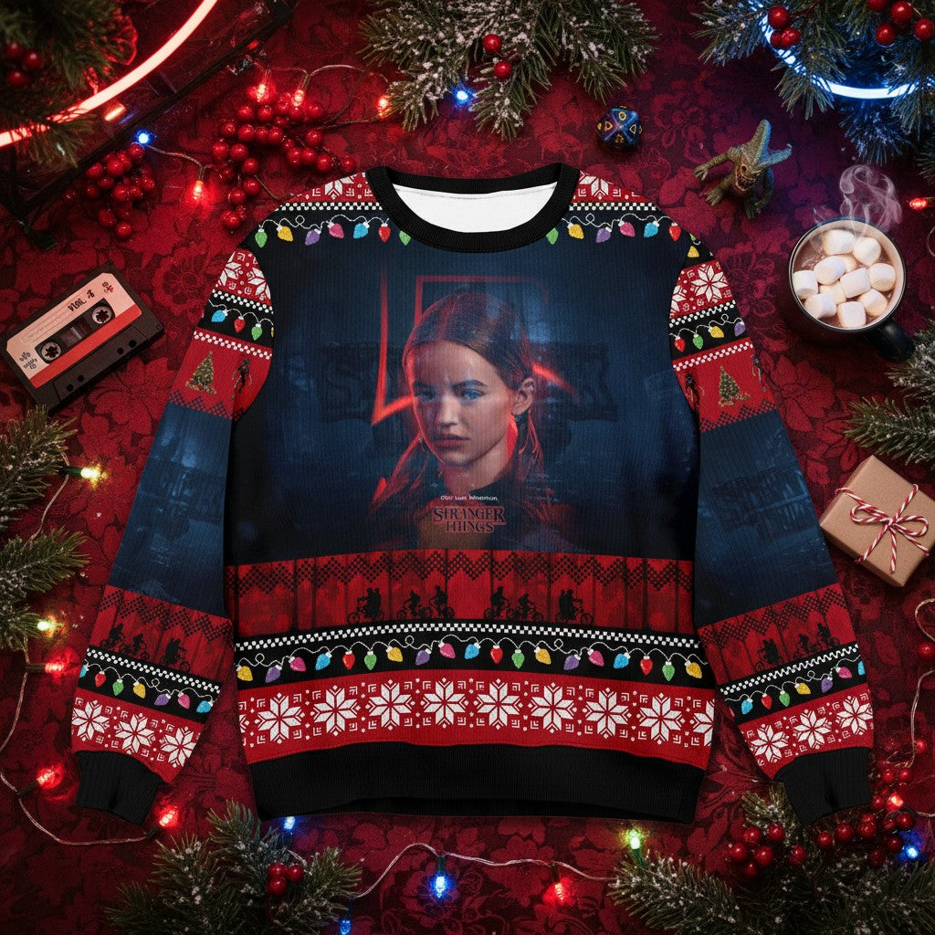 Stranger Things Xmas Sweater – Funny Holiday Sweater for Adults, Kids