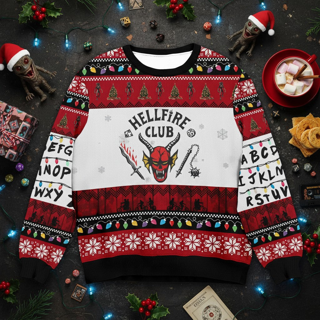 Stranger Things Ugly Christmas Sweater – Perfect Holiday Party Outfit
