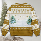 Personalized Christmas Sweatshirt with Name and Initial for Family