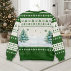 Custom Name Christmas Sweater – Matching Holiday Outfit for Kids & Adults