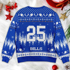 Personalized Football Christmas Sweater - Custom Face & Name Gift for Football Fans