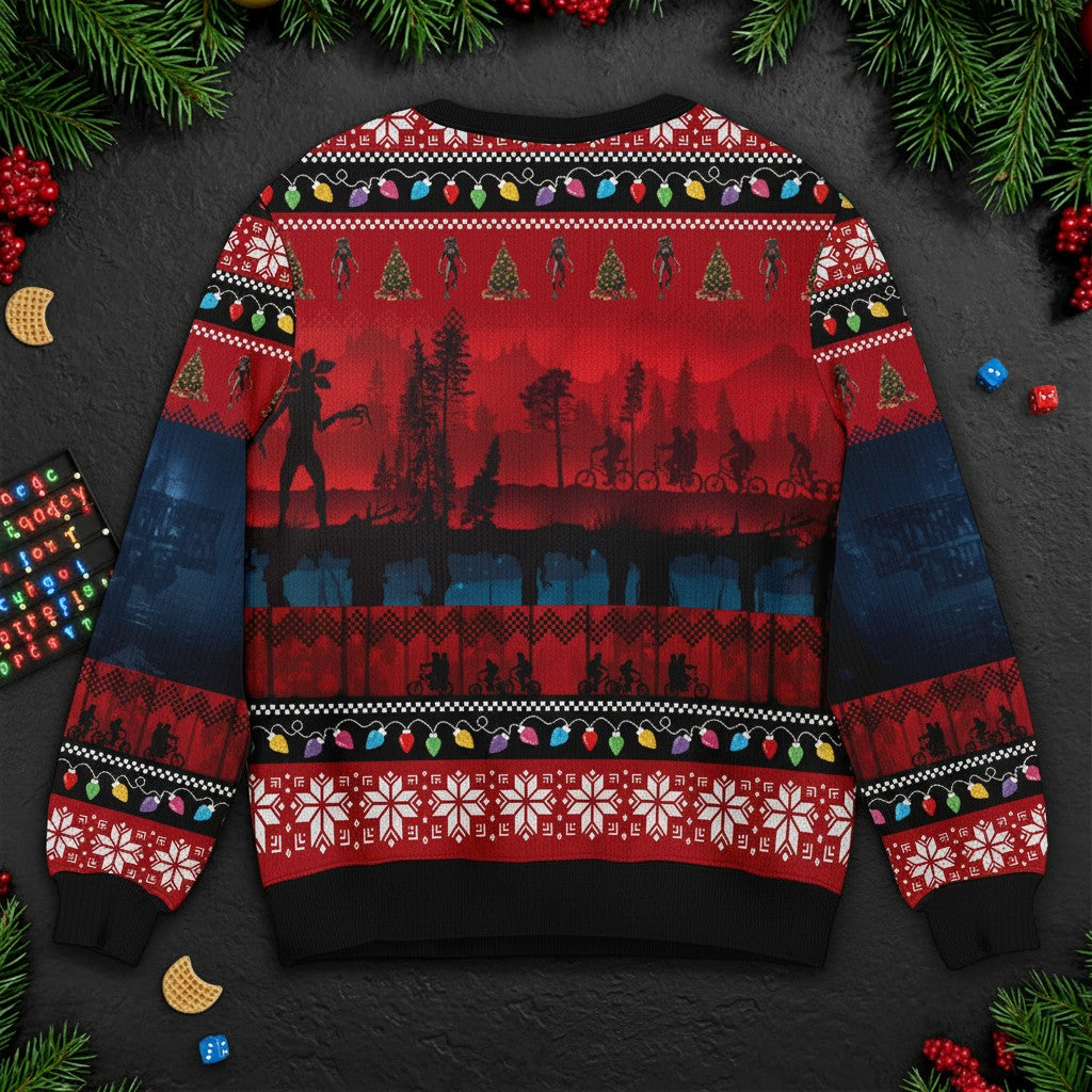 Stranger Things Xmas Sweater – Funny Holiday Sweater for Adults, Kids