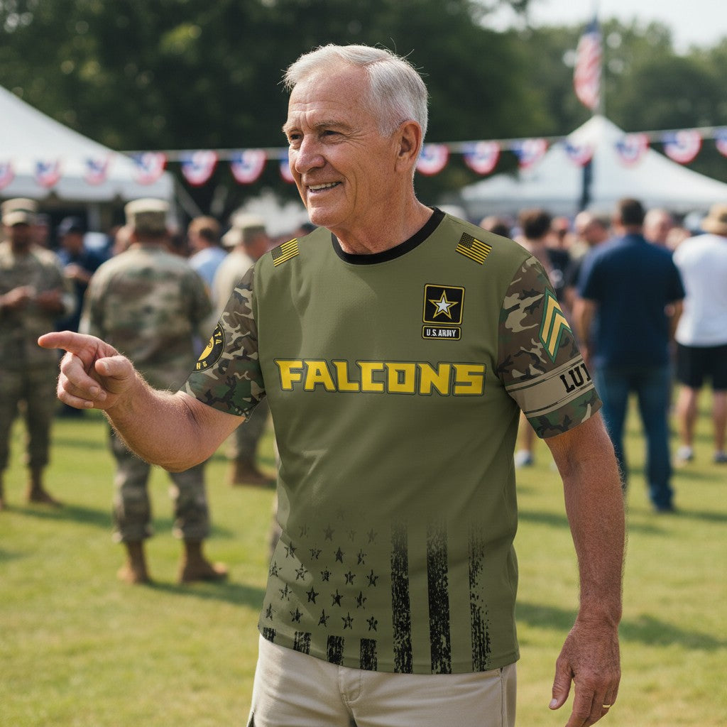 U.S. Army’s 250th Birthday Celebration Falcons Shirt - Military Appreciation T-Shirt