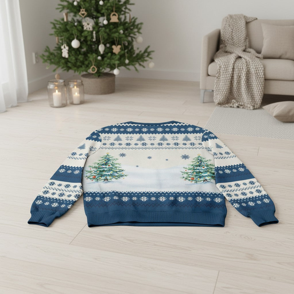 Family Matching Holiday Sweatshirt – Personalized Name & Letter Design